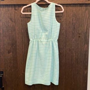 J Crew Light blue and white striped dress